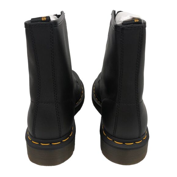 Dr Martens 1460 W Boots Womens 5 Black Nappa Leather 8 Eye Lace Up Combat - Picture 4 of 8